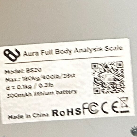 Aura Full Body Analysis BS20 Digital Body Scale - Picture 3 of 3